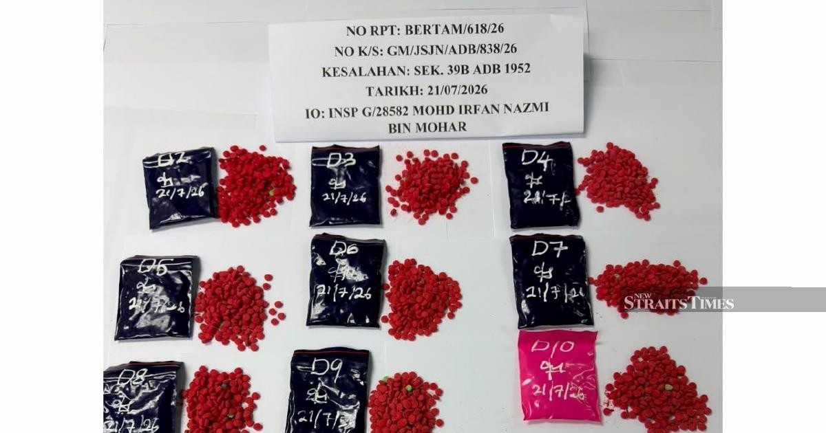 Two Myanmar nationals nabbed in Kelantan drug bust as police seize 6,000 yaba pills