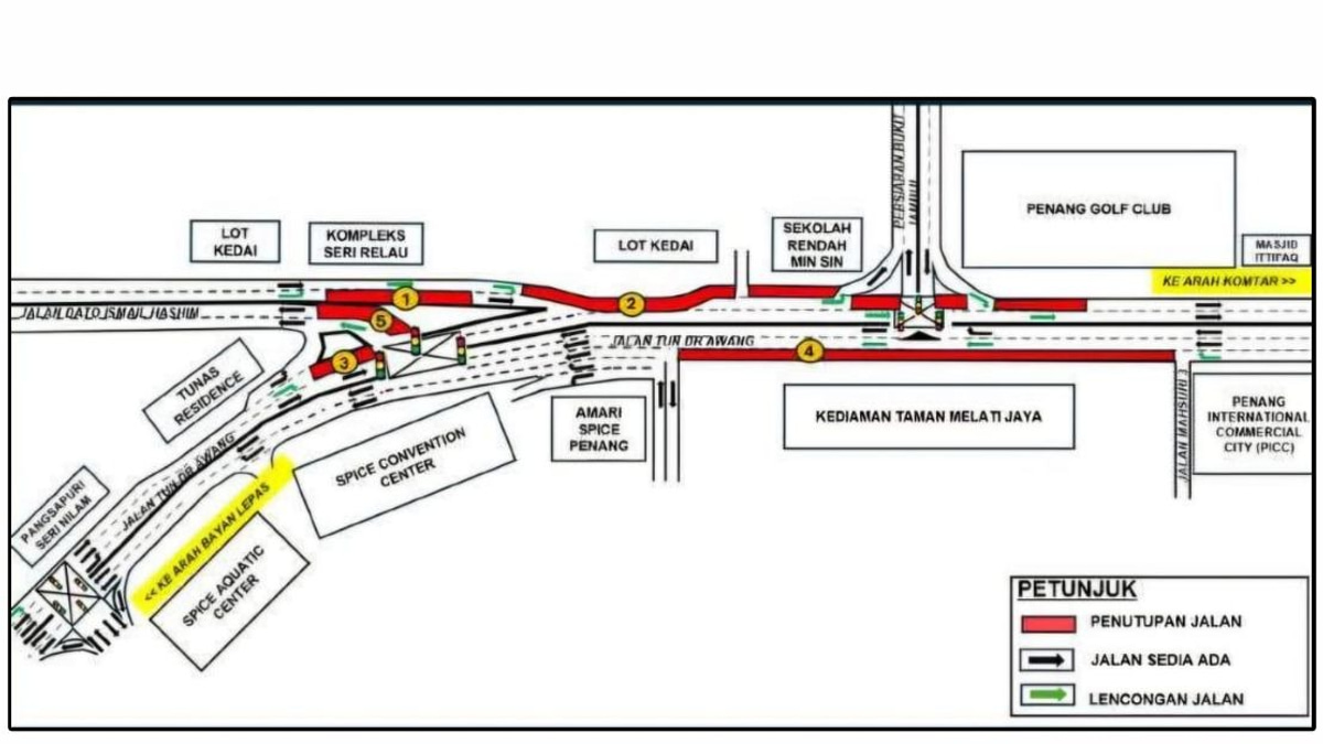 Penang Roads Set for Closures as Mutiara LRT Project Advances with Infrastructure Works