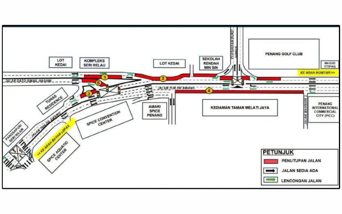 Penang Roads Set for Closures as Mutiara LRT Project Advances with Infrastructure Works