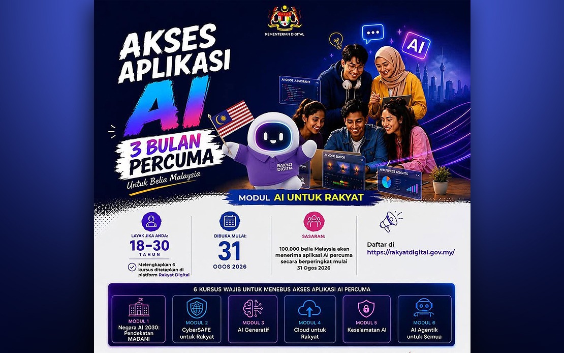 Malaysia Launches Free AI Skills Programme Targeting 100,000 Young Adults