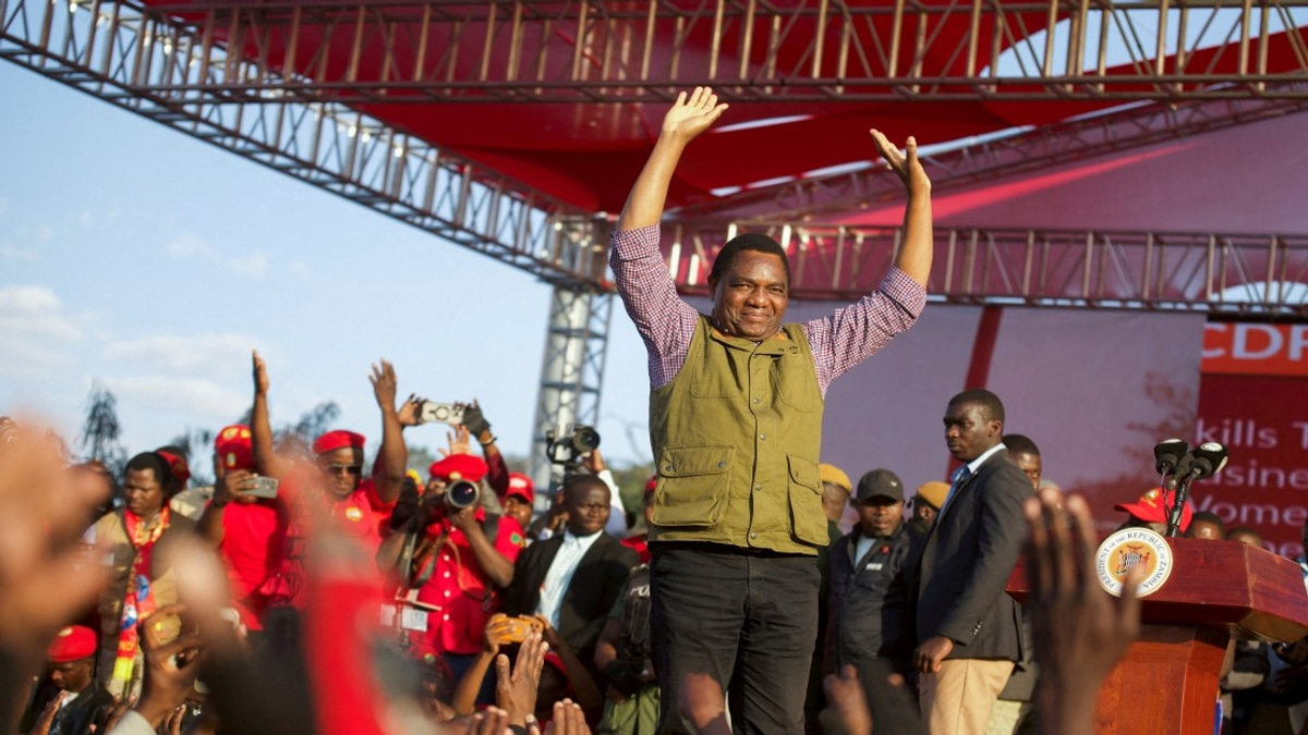 Hichilema Poised for Second Term as Zambian President with Commanding Election Lead
