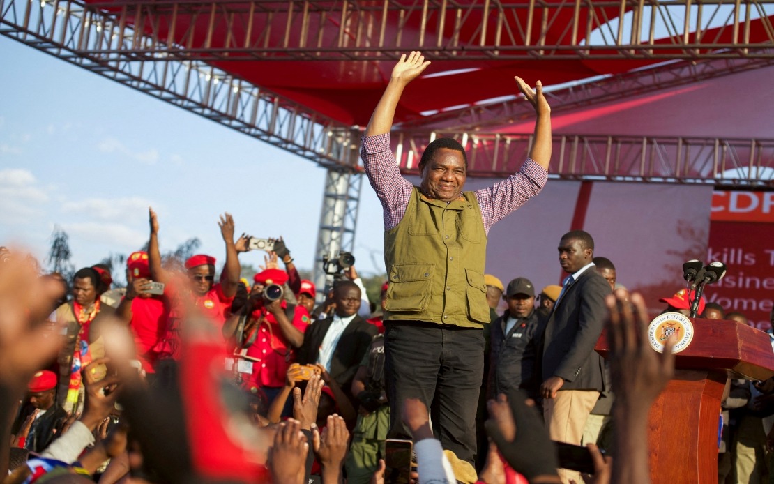 Hichilema Poised for Second Term as Zambian President with Commanding Election Lead