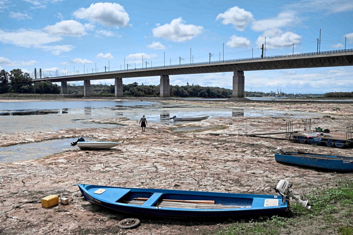 Record Low Danube Waters Expose Europe's Climate Crisis, Disrupting Shipping and Power Plants