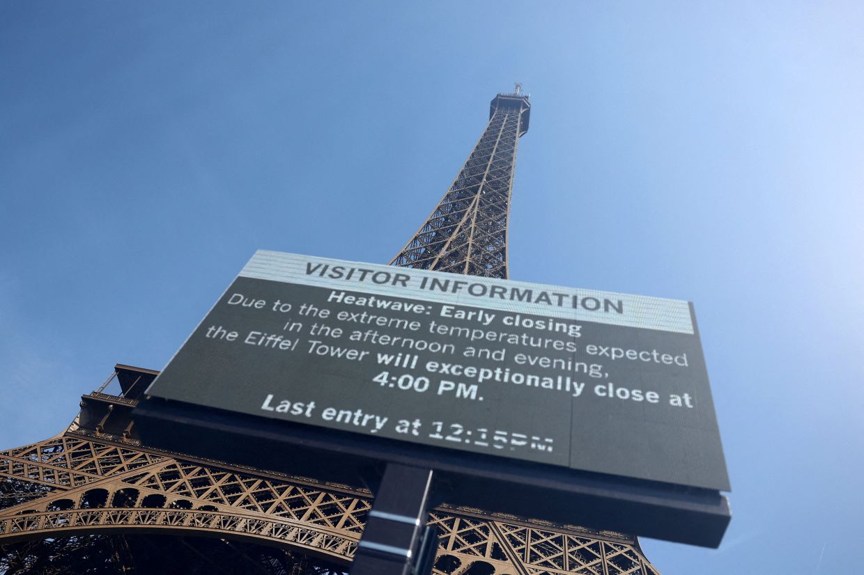 Paris heatwave forces early closures of iconic landmarks, disrupting tourist plans