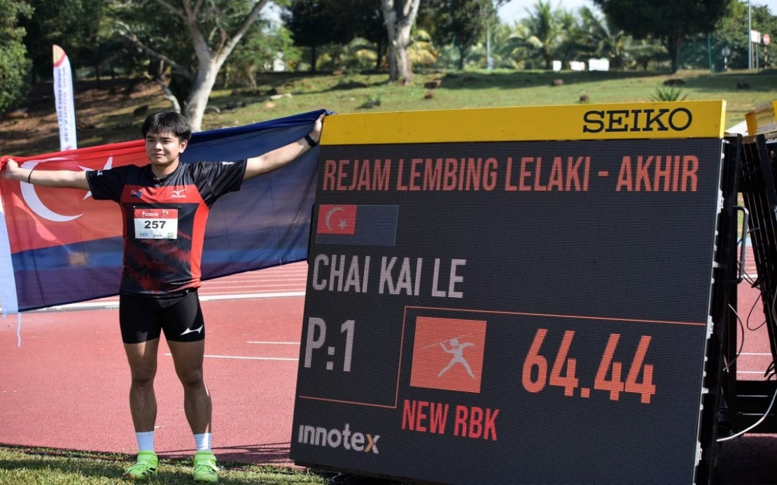 Chai Kai Le Smashes 26-Year Javelin Record at SUKMA 2026