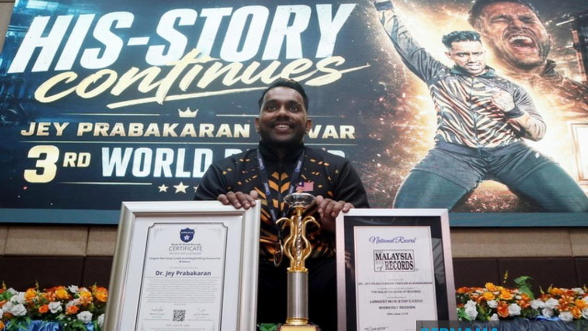 Dr Kjey Sets Third World Record in 18-Hour Fitness Challenge, Honouring Late Father