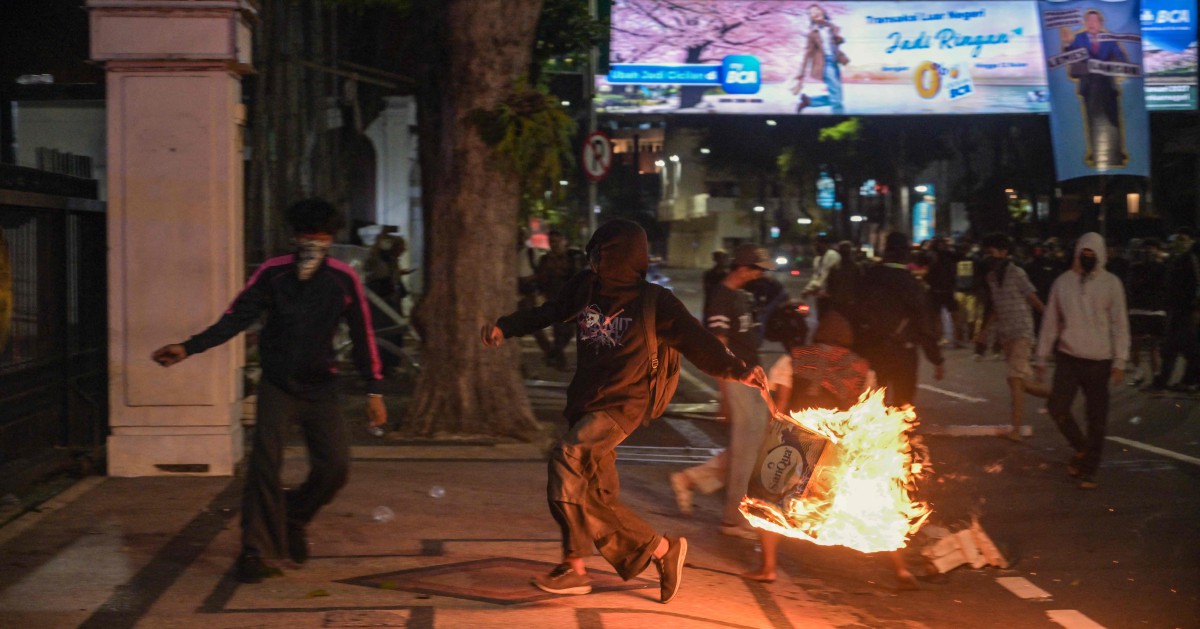 Indonesian Police Detain Dozens of Protesters in Major Anti-Government Rally