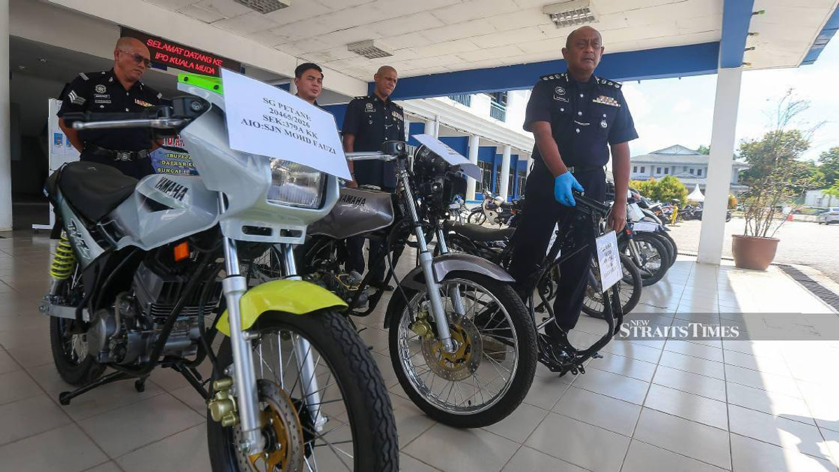 Four teenagers arrested over motorcycle thefts at Sungai Petani transit hub