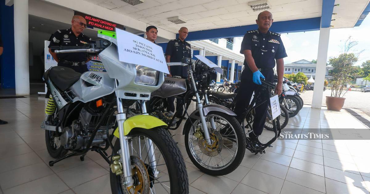 Four teenagers arrested over motorcycle thefts at Sungai Petani transit hub