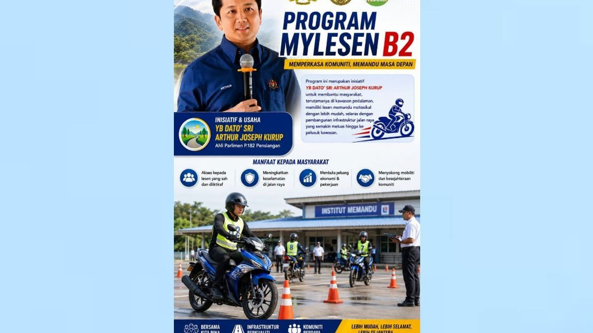 MyLesen B2 Programme Returns to Pensiangan, Bringing Motorcycle Licensing to Rural Sabah