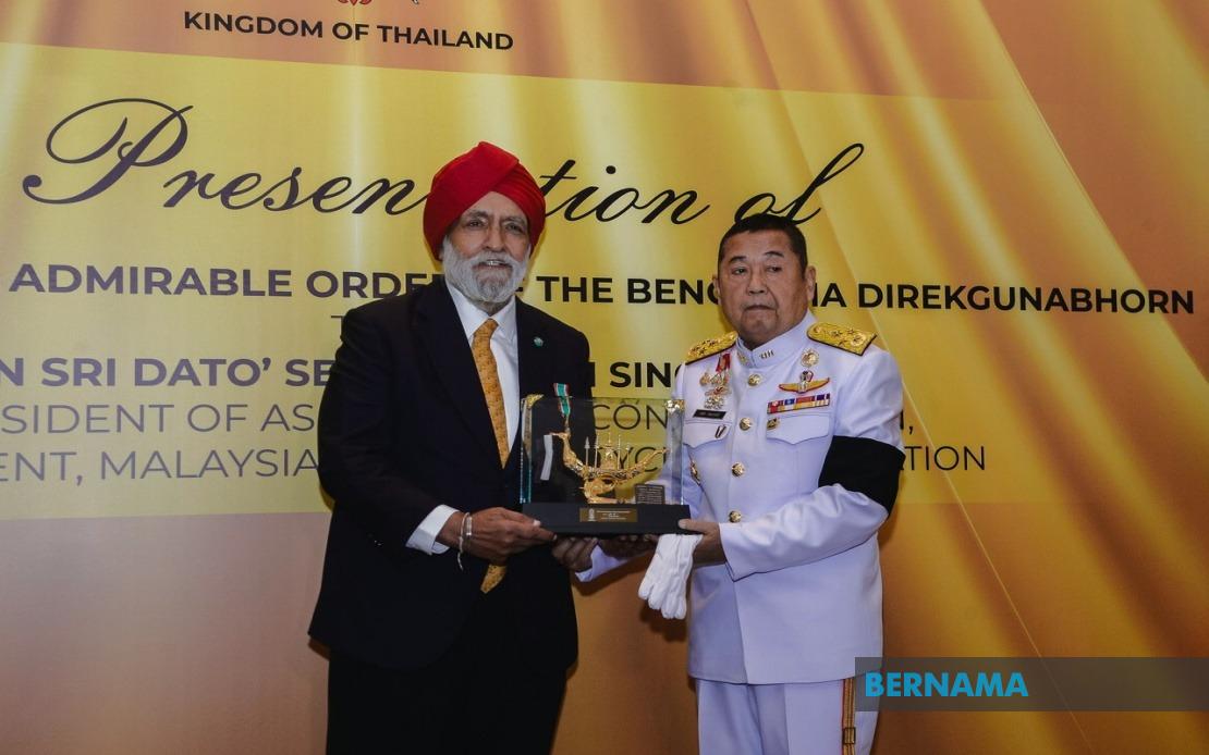 Darshan Singh Honoured with Thailand's Prestigious Royal Insignia for Cycling Leadership
