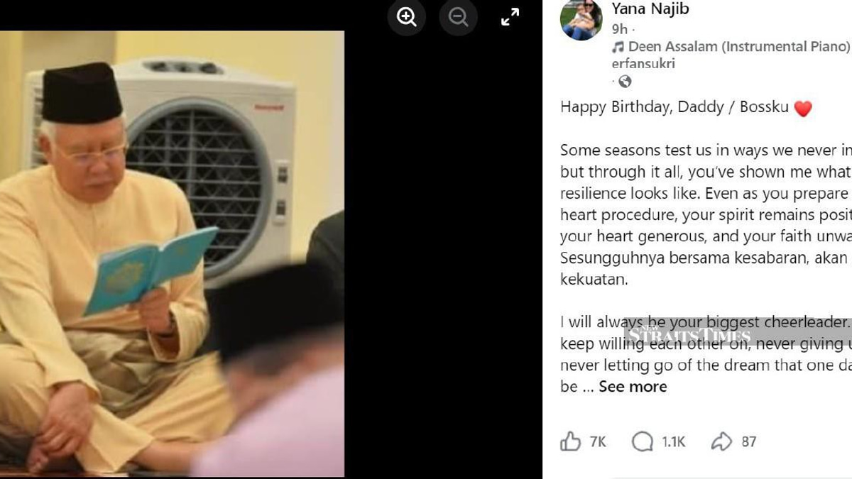 Najib receives family support ahead of heart procedure as daughter shares emotional tribute