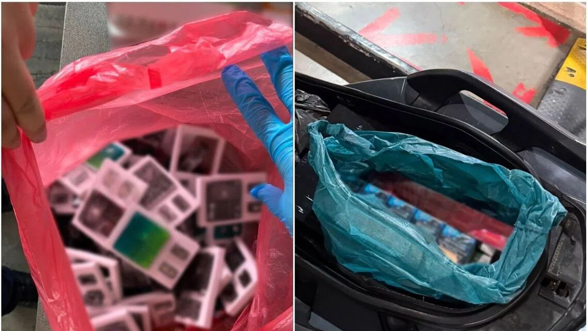 Two riders busted smuggling cigarettes and vapes at Singapore's Woodlands Checkpoint