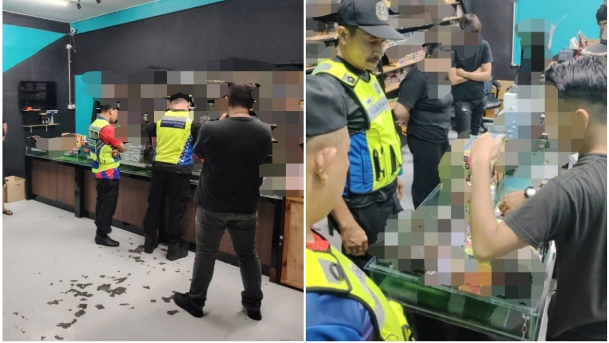 Kangar Municipal Council Seizes RM15,000 Worth of Vape Products in Enforcement Operation