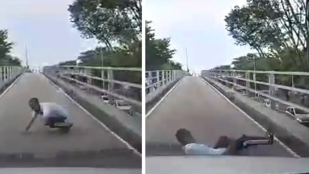 Myanmar National Who Fell from Batu Lanchang Flyover Had Prior Police Record, Authorities Reveal