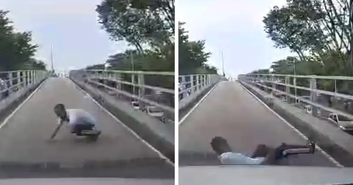 Myanmar National Who Fell from Batu Lanchang Flyover Had Prior Police Record, Authorities Reveal