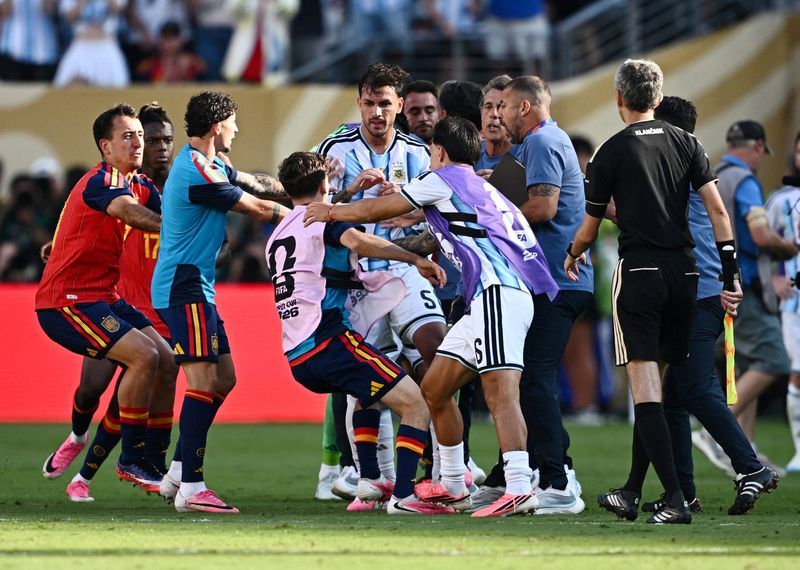 FIFA to Investigate Violent Clashes at World Cup Final Between Spain and Argentina