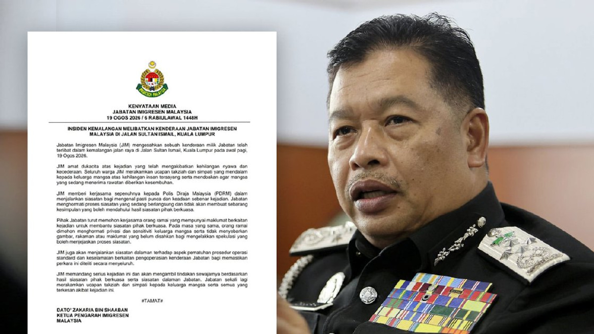Immigration Department launches internal probe into fatal Jalan Sultan Ismail crash