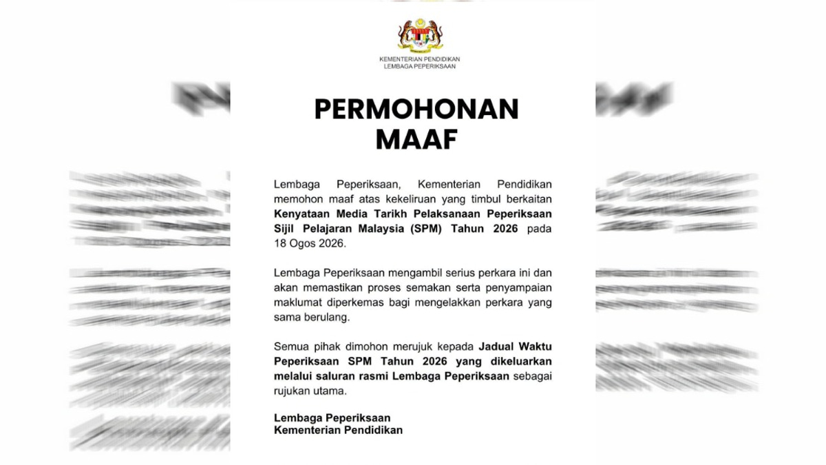 Education Ministry Apologises Over SPM 2026 Examination Schedule Confusion