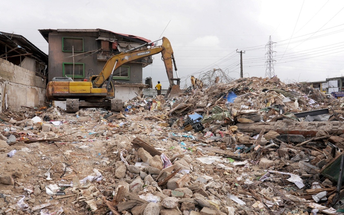 Nine Dead, 27 Rescued in Lagos Shopping Complex Collapse