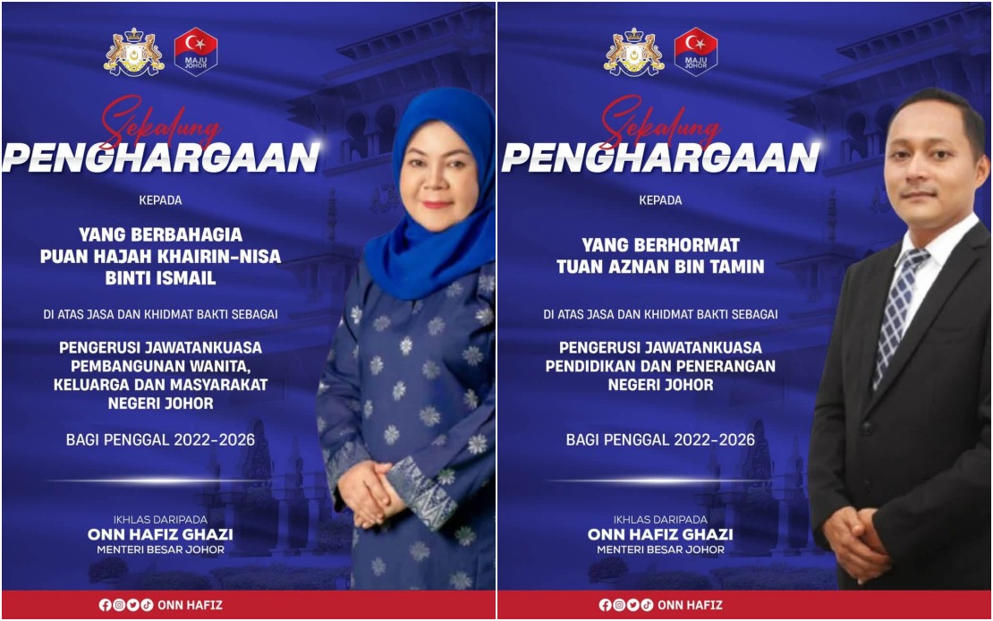 Onn Hafiz Acknowledges Departing Exco Members as Johor Reshuffles Leadership Team